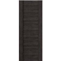 Dark grey laminate internal door with vertical panel design, 35 x 1981 x 838, by JB Kind.