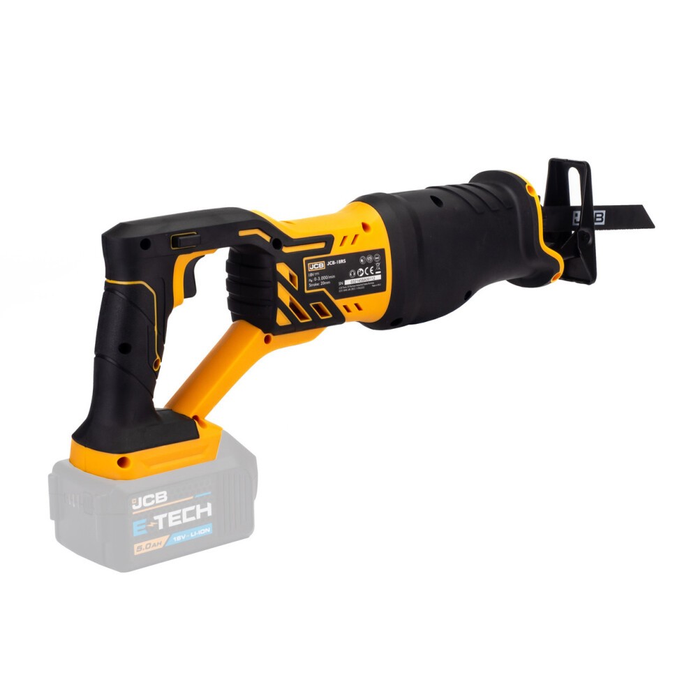JCB 18V Cordless Reciprocating Saw, 3Ah Li-Ion Battery &amp; 2.4A Fast Charger | 21-18RS-3CX - image 2