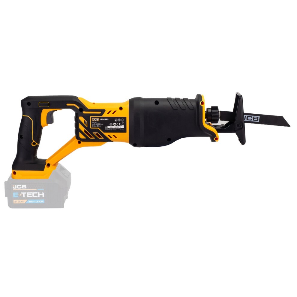 JCB 18V Cordless Reciprocating Saw, 3Ah Li-Ion Battery &amp; 2.4A Fast Charger | 21-18RS-3CX - image 3