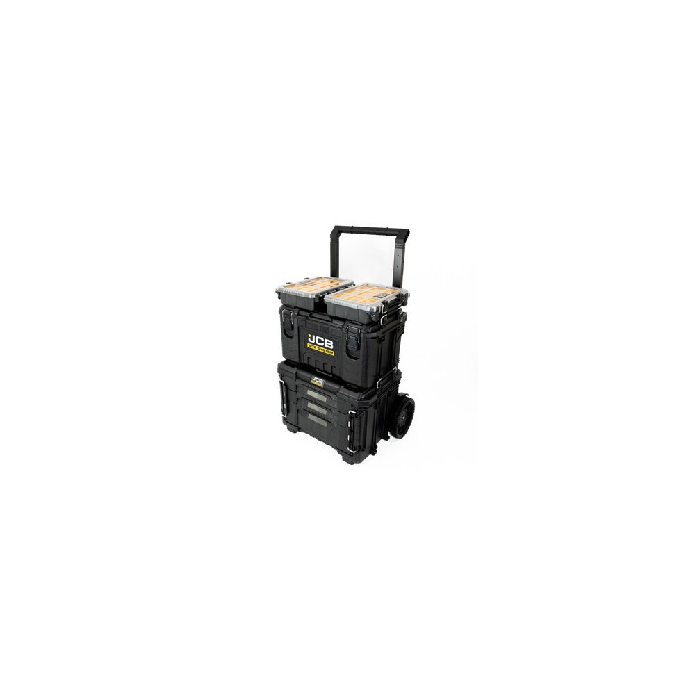 JCB Site System 5-Piece Tool Storage Set, Heavy-Duty Modular Toolboxes - image 3