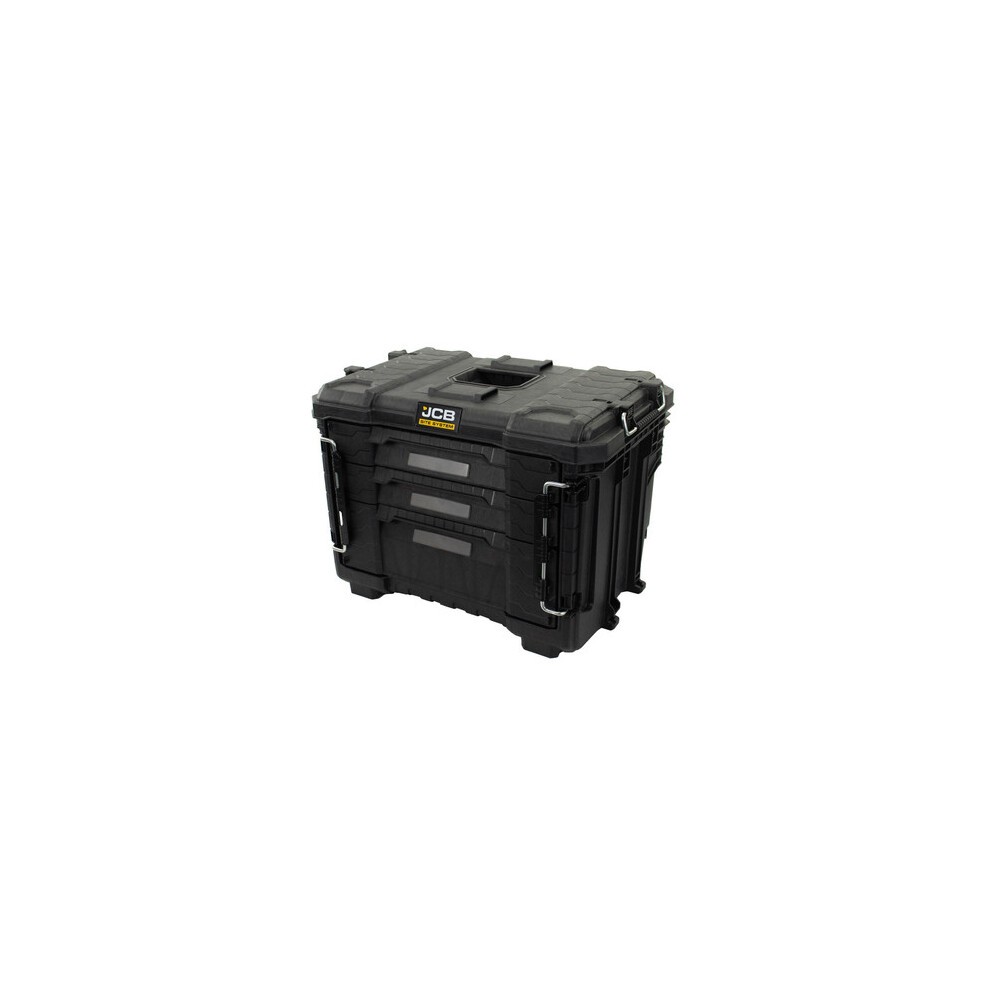 JCB Site System 5-Piece Tool Storage Set, Heavy-Duty Modular Toolboxes - image 5