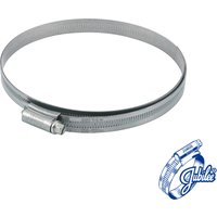 Jubilee JUB75MS Clip, mild steel, 158-190mm, silver band with screw adjuster, Jubilee logo in corner.