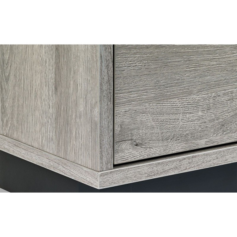 Julian Bowen Bali 6 Drawer Grey Oak Wide Chest of Drawers - image 5