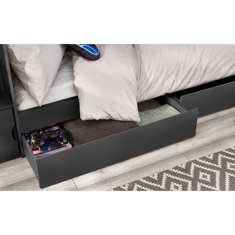 Julian Bowen Camelot Anthracite Bunk Bed with Staircase - image 2