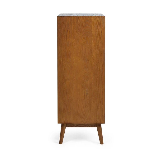 Julian Bowen Lowry 5 Drawer Cherry Ash Chest of Drawers - image 5