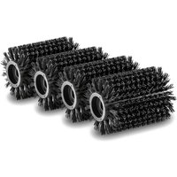 Karcher stone surface cleaning roller brush set, black bristles, cylindrical shape, compatible with PCL 6 patio cleaner.