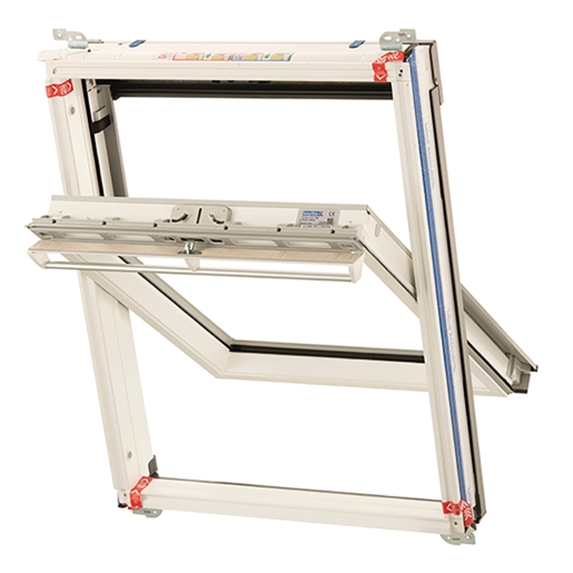Keylite Hi-therm Centre Pivot Roof Window White Finish 1140mm x 1180mm WCP08HT - image 2