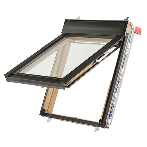 Keylite Hi-therm Top Hung Roof Window Pine Finish 550mm x 980mm TTH02HT - image 2