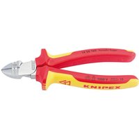 Red and yellow Knipex 160mm insulated diagonal wire strippers and cutters with ergonomic handles.