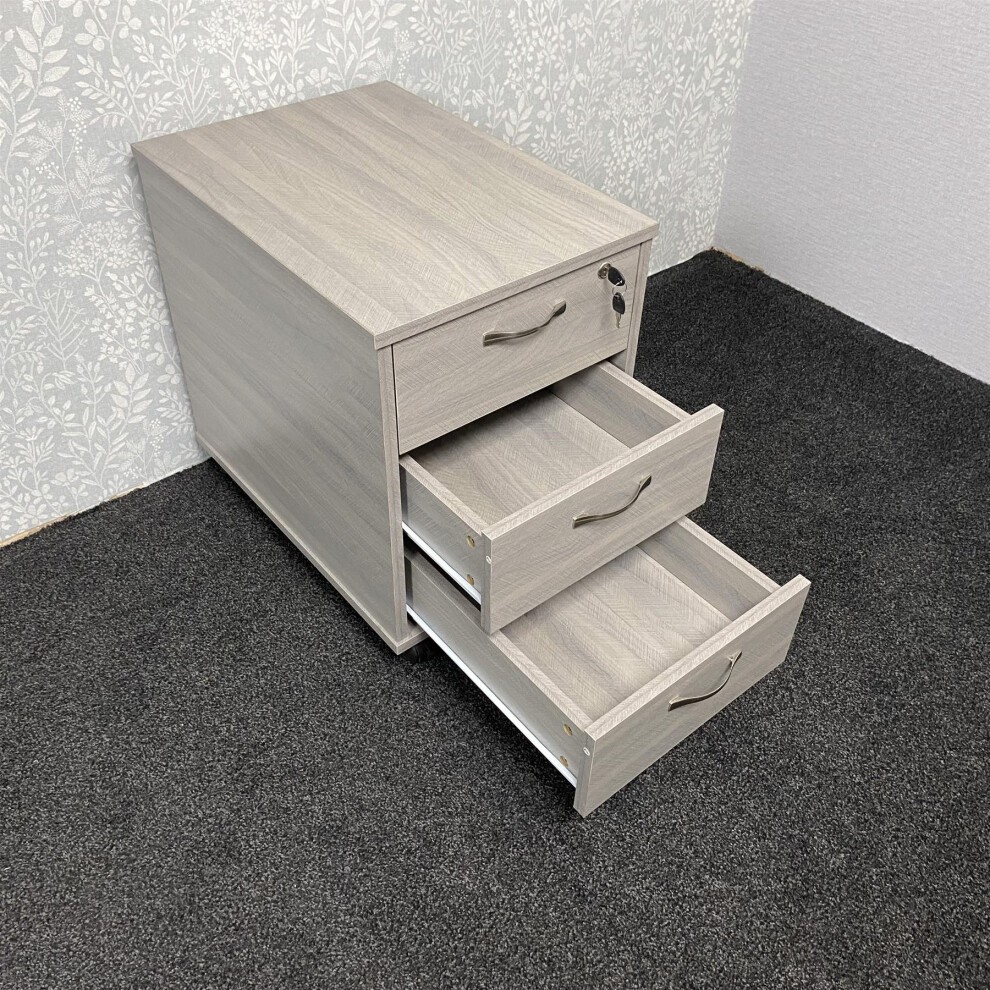 Kosy Koala 3 Drawer Grey Under Desk Drawer Unit - image 2