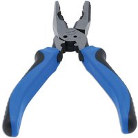 Blue and black Laser 8386 215mm 7-in-1 high leverage pliers with ergonomic grips and multi-functional jaws.