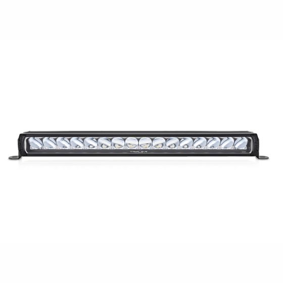 Lazer Lamps Gen 2 Triple-R 16 Elite LED light bar features a sleek black aluminum housing with 16 bright LED bulbs arranged in a row for powerful illumination.