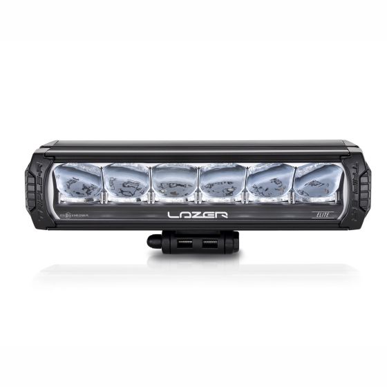 Lazer Lamps Gen 2 Triple-R 850 Elite LED light bar in black, featuring six LED lenses, a durable housing, and a sleek design for enhanced visibility and performance.