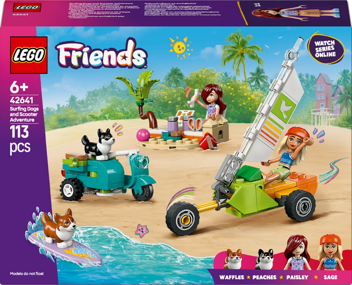 LEGO Friends Surfing Dogs and Scooter Construction Set 42641 - image 2