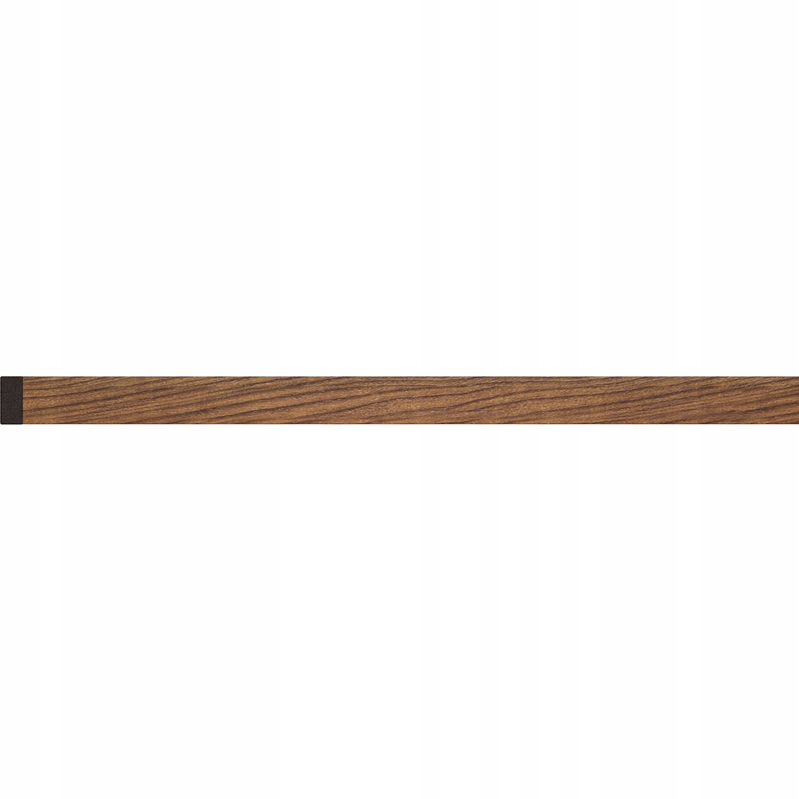 Universal Linerio M-line Mocca strip in a rich brown wood finish, featuring a sleek design with a textured surface and a contrasting dark edge for a modern look.