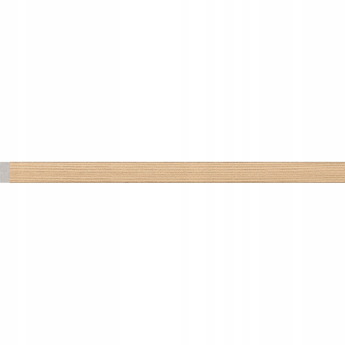 Natural wood-colored universal strip by Linerio, featuring a smooth finish and a subtle gray edge, designed for versatile applications.