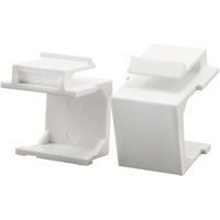 White LogiLink NK0090 socket safety cover with rectangular shape and clip-on design.