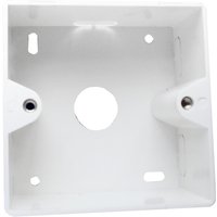 White LogiLink NP0223 outlet box with square shape and central circular opening.
