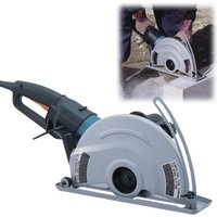 Makita 4112HS Concrete Cutter in gray with 305mm blade, ergonomic handle, and safety guard.