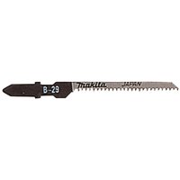 Makita A-80400 B-29 T Shank jigsaw blade, silver with black shank, sharp teeth for wood and laminate cutting.