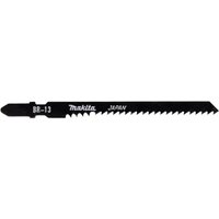 Black Makita BR-13 T Shank jigsaw blade with sharp teeth and white branding text.
