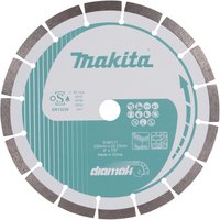 Makita Diamak segmented diamond cutting disc with silver segments and teal center featuring Makita logo.
