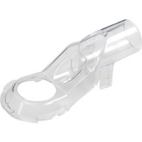 Clear plastic Makita dust nozzle with curved design and circular opening for 3612C/M3600 models.