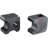 Makita stainless steel cutter blade set with threaded holes for DSC121 rod cutter, featuring a robust metallic finish.