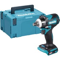 Makita 40v Max XGT cordless brushless impact wrench, teal and black, with sturdy carrying case.