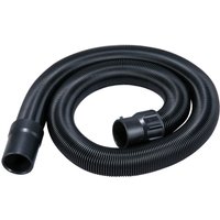 Black Makita vacuum hose for DVC750 LXT, flexible ribbed design with two connector ends.