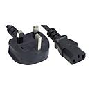 Manhattan Mains Power Cord/Cable. UK 3-pin plug to C13 Female (kettle - image 2