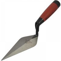 Marshalltown pointing trowel with London pattern, 6-inch steel blade, and red Durasoft® handle.