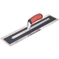 Marshalltown Permaflex Plasterer Trowel with red cushioned handle and flexible stainless steel blade.