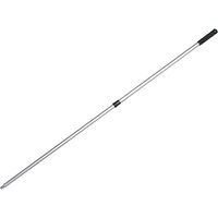 Marshalltown Proskim Telescopic Handle, silver with black grip and adjustable length, designed for drywall finishing.