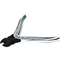 Silver Maun 2990-160 diagonal cutting pliers with black angled blades and ergonomic handles.