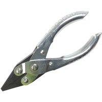 Maun Snipe Nose Smooth Jaws Pliers with silver metallic finish and curved handles.