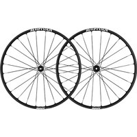 Black Mavic Allroad SL C-Lock Gravel 700c Wheelset with sleek rims and multiple spokes, designed for cycling.