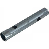 Silver Melco TW4 Whitworth box spanner, 3/16 x 1/4 inch, 100mm length, hexagonal ends with side holes.