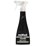 Black Method surface cleaner spray bottle for granite and marble, 354 ml, with white nozzle and label text.