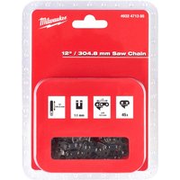 Red-packaged Milwaukee 300mm replacement chainsaw chain with icons and branding on the front.