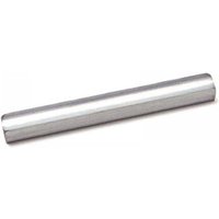 Silver cylindrical metal guide rod, 15mm diameter, smooth finish, by Monument.
