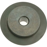 Circular metal spare wheel for Monument 240C and 303 Pipeslice, featuring a central hole and flat, smooth surface.