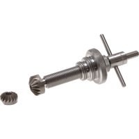 Monument 454B Tap Reseating Tool, metallic with threaded body, T-handle, and detachable cutting head.