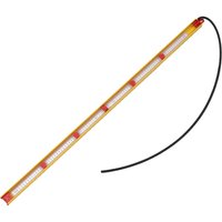 Yellow Monument Gas Test Gauge with red markings and a black flexible hose.