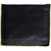 Black Monument Glass Fibre Plumbers Solder Mat with gold-stitched edges, rectangular shape.