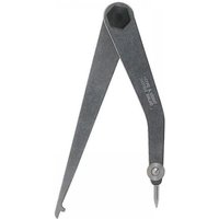 Moore & Wright 341R Firm Joint Jenny Caliper, 125mm, silver metal with pointed tip and adjustable joint.