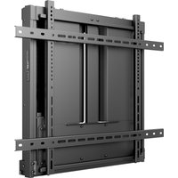 Black Multibrackets wallmount with adjustable brackets and sturdy frame for 60-90kg displays.