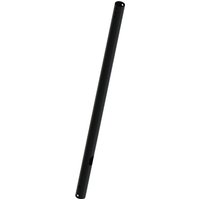 Black Multibrackets M Pro Series extension pipe, 1.5m length, cylindrical with smooth finish and holes at both ends.
