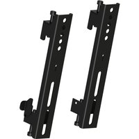 Black Multibrackets M Pro Series Fixed Arms, 200mm, with multiple mounting holes and adjustable slots.