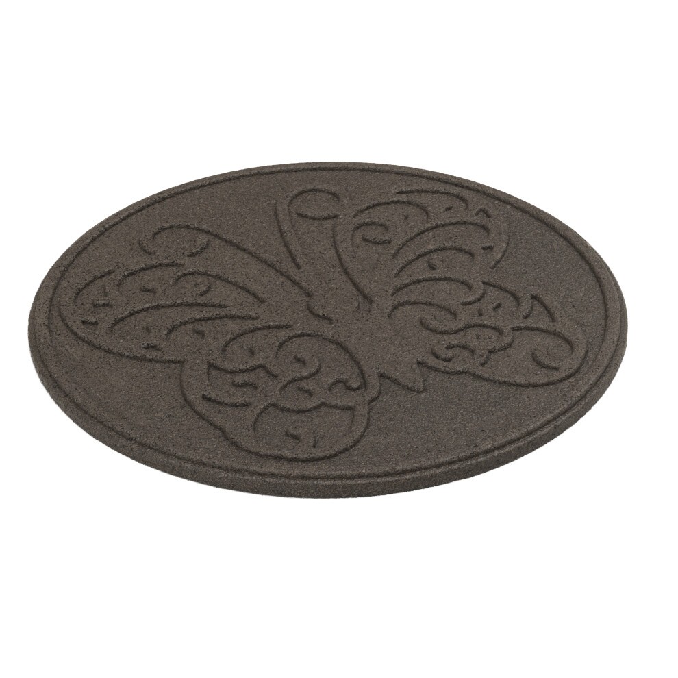 Nicoman Brown Butterfly Reversible Garden Stepping Stone 46cm 4 Pack - image 2